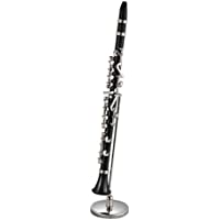 Muslady Mini Clarinete Modelo Exquisito Decoración de Instrumentos Musicales de Escritorio Adornos Regalo Musical con…